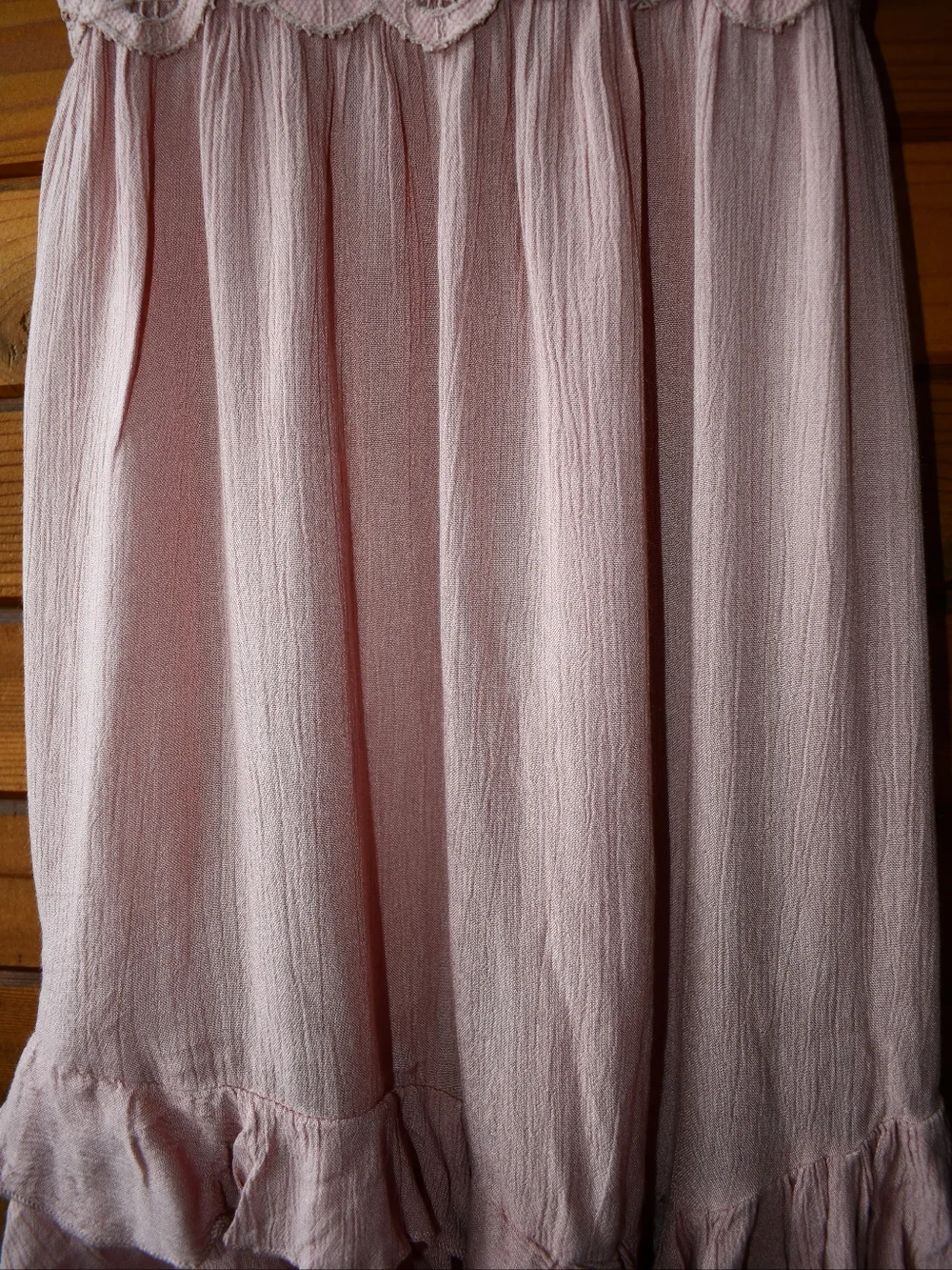 Free People Slip Dress Womens Rose Pink Mini Adella Lace Size Medium - Picture 8 of 8